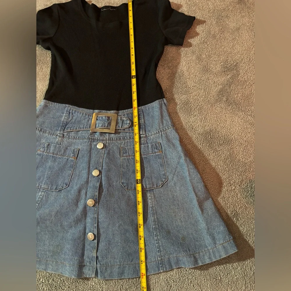 Vintage 90’s Mini jean DRESS by California Concepts Size 7 - Picture 5 of 10